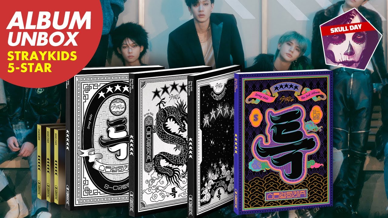 ⭐️UNBOXING STRAY KIDS 5-STAR (S-Class)⭐️3rd Limited, Digipack Album ...
