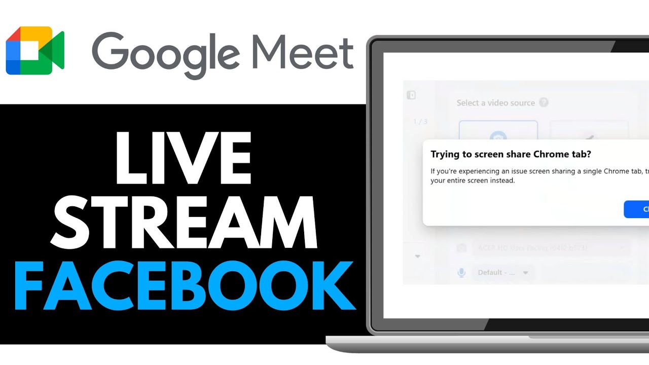 How To Make Google Meet Live Stream On Facebook 2025 (EASY GUIDE) - YouTube