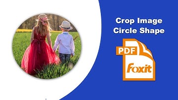 How to crop an image into a circle in a PDF File (Edit Image) in Foxit PDF Editor