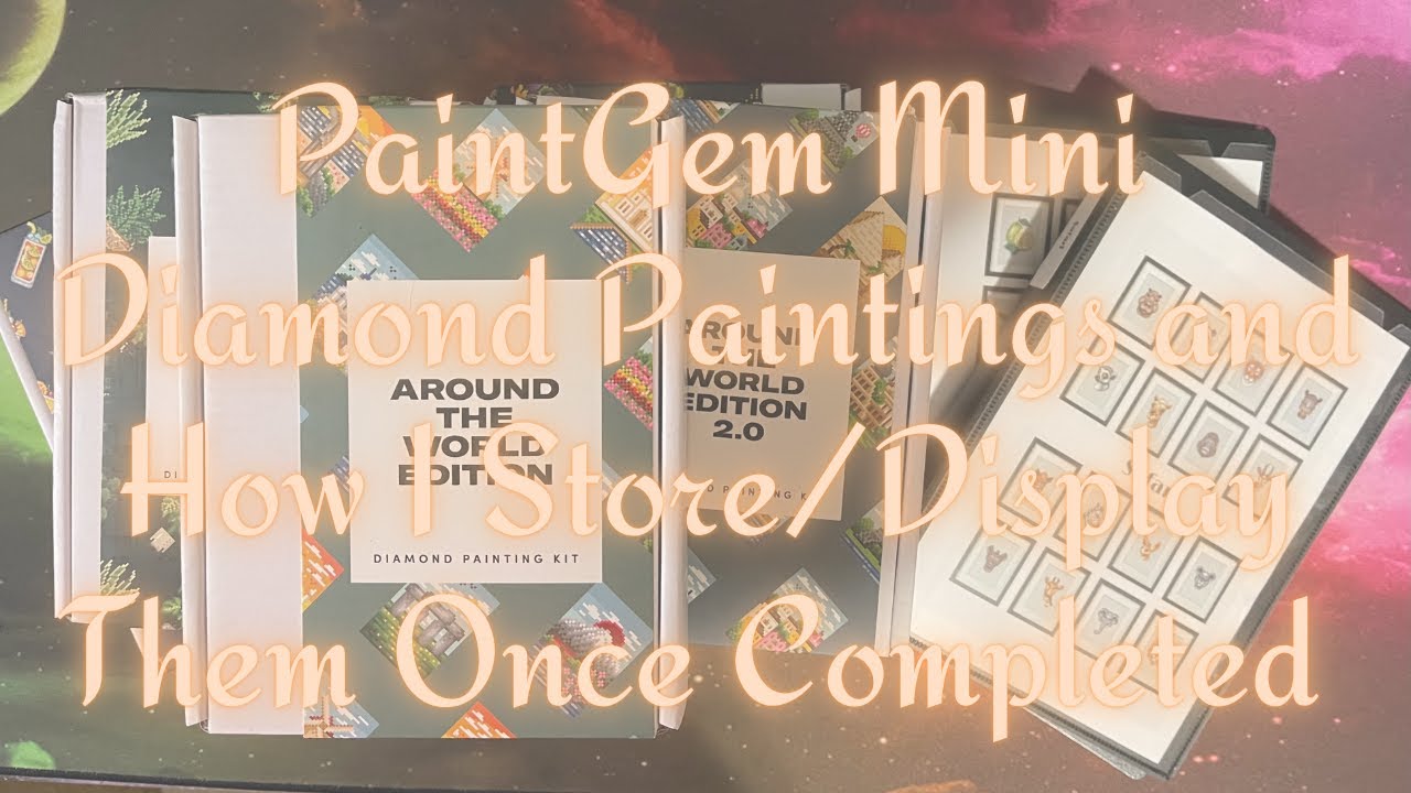 PaintGem Mini Diamond Paintings and How I Store/Display Them When Finished  