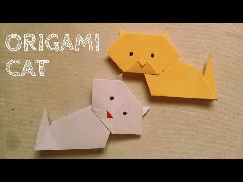 Video DIY - Cách gấp con mèo đơn giản - youtube