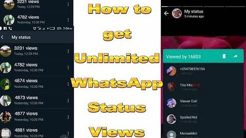 How to get unlimited WhatsApp status views 2023