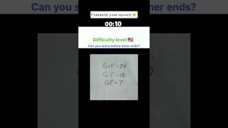 99% Will Fail This 😱 Can You Solve It? 💯 | Maths Puzzle Challenge #maths #eduverse #ytshorts