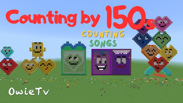 Counting by 150s Song | Minecraft Number Blocks Song | Math and Number Songs for Kids