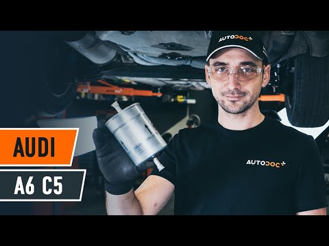 How to change fuel filter AUDI A6 C5 Avant