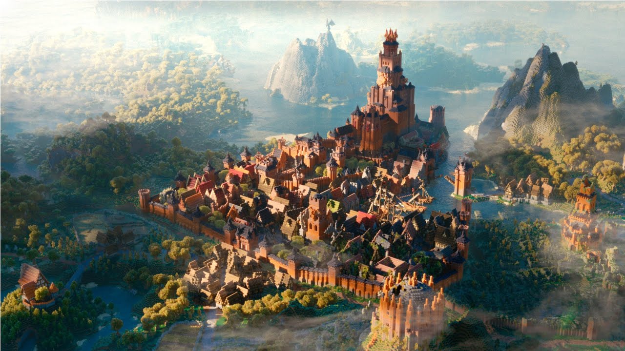 (300+ hours) Building an EPIC MEDIEVAL CITY in minecraft