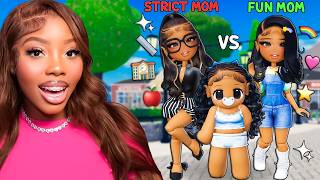 I got ADOPTED By A STRICT MOM Vs FUN MOM ⭐ | Roblox Life Together Rp Snapchat