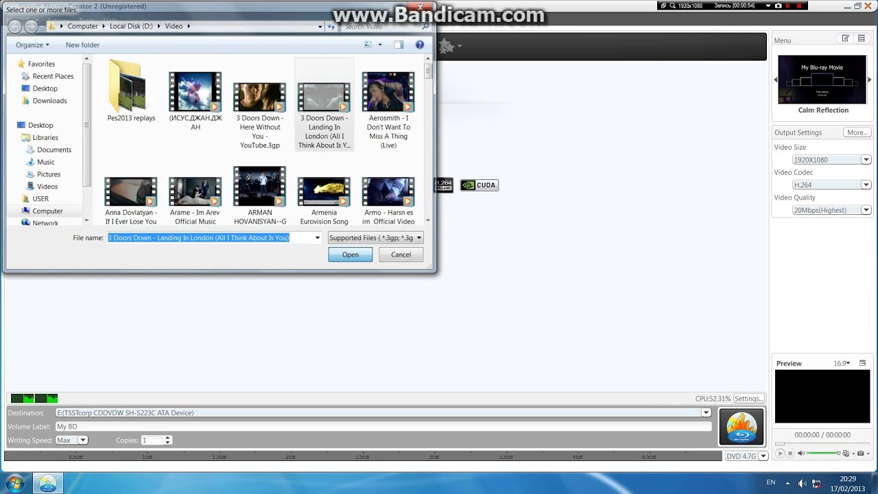 How to creat blu-ray videos from Xilisoft blu-ray creator 2