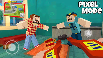 Dark Riddle PIXEL MODE New Updater ( MOD ALL SKIN PIXEL MODE ) - Horror Games And New Map | Part 64