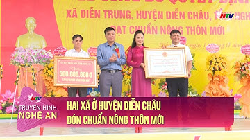 Hai xã ở huyện Diễn Châu đón chuẩn Nông thôn mới