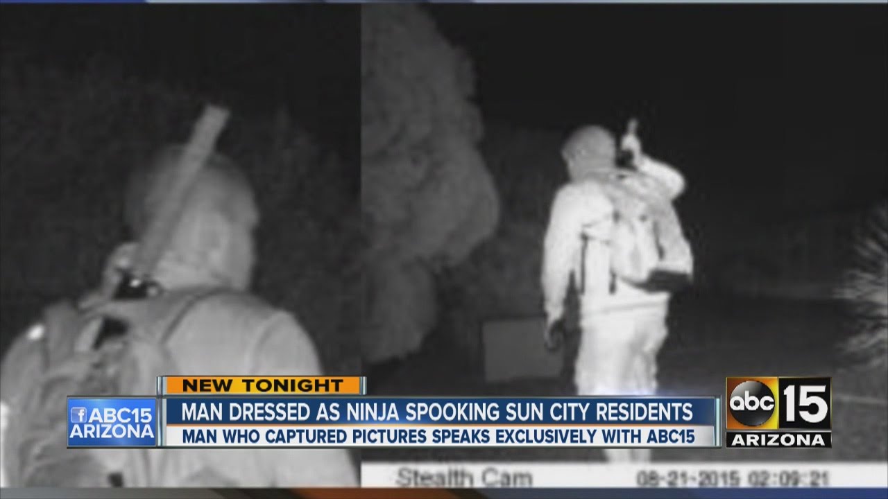 Man dressed like a ninja spooking Sun City residents