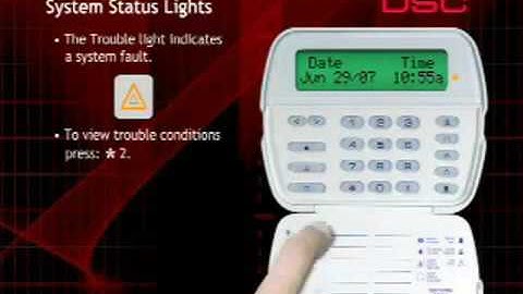 DSC Security System Keypad Status Lights