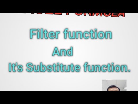 Filter function and it's substitute formal.