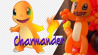 Charmander Pokémon balloon tutorial. Tutorial de globoflexia.