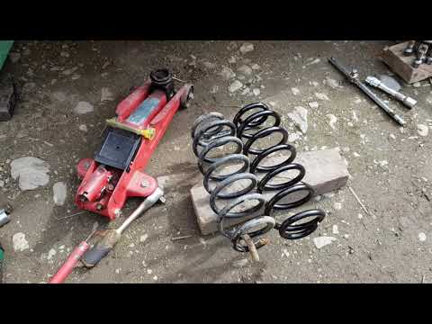 Audi A3 8p Rear Coil Spring Replacement – Broken – Cracked – DIY Repair Fix