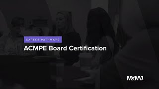 MGMA Board Certification