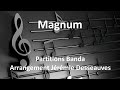 Magnum  partition banda brass score