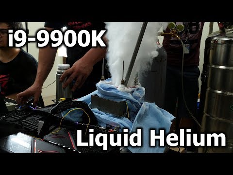 World Record with i9-9900K at -230 °C - LIQUID HELIUM