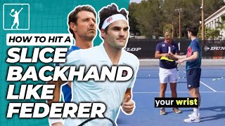 Key Steps to Master a SLICE BACKHAND like Roger Federer Wealth