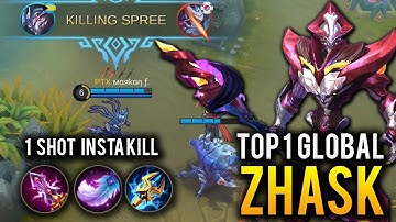 Top 1 Global Zhask | Zhask Best Build | Zhask Mobile Legends