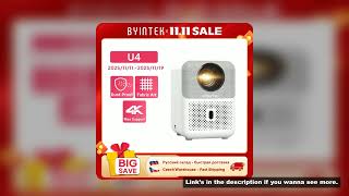 BYINTEK LOVE U4 Projector 4K Smart 1080P Mini Home Theater Video Android WIFI for Smartphone Cinema
