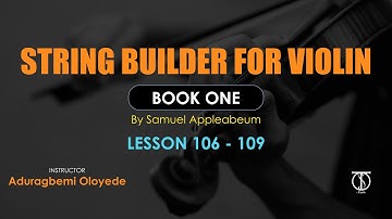 Violin Beginner’s lessons - StringBuilder, Book One. The first finger On E - when it is not sharped.