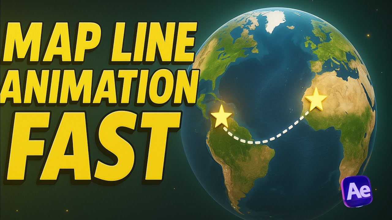 How to Create Animated Map line & Callout Lines in After Effects ...