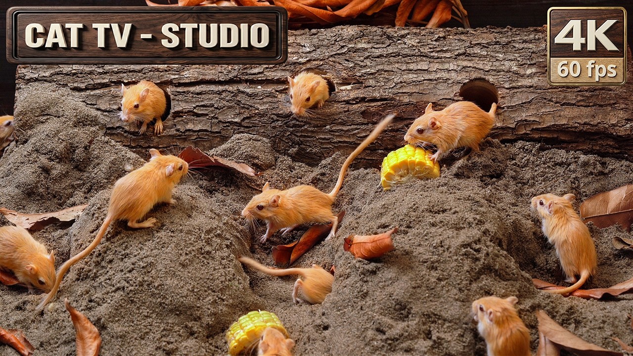 Mouse Dig Cat TV for Cats to Watch: Ultimate Mouse Digging & Hide and Seek in ...