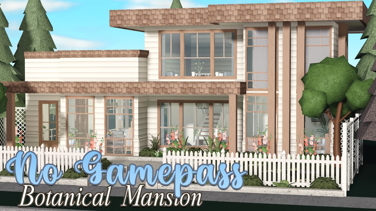 BLOXBURG | 20k No Gamepass 2 Story Aesthetic Modern Family Mansion ...