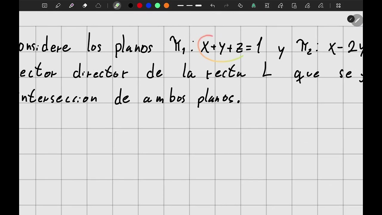 Algebra 2 - Cápsula 2: Rectas y planos [Benjamin Lagos]