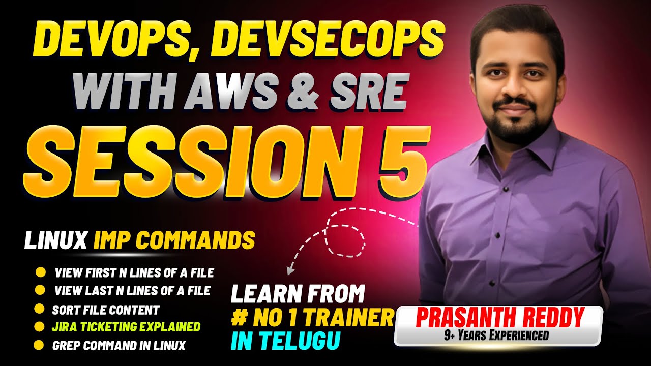 DevOps, DevSecOps, AWS & SRE | Session 5: Linux Commands & JIRA for ...
