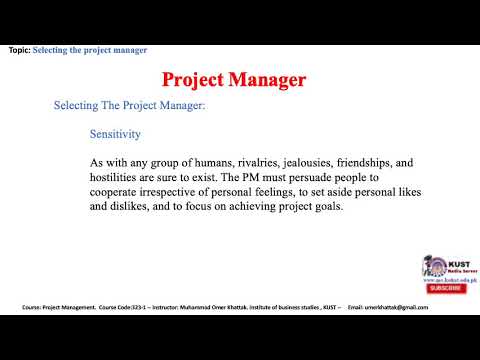 Wideo: Jaka jest najważniejsza cecha wyboru kierownika projektu?