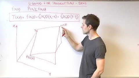 Ligning for tangentplan - bevis