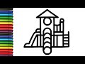 How to Draw a Playground for Kids – Easy Step by Step Drawing Tutorial