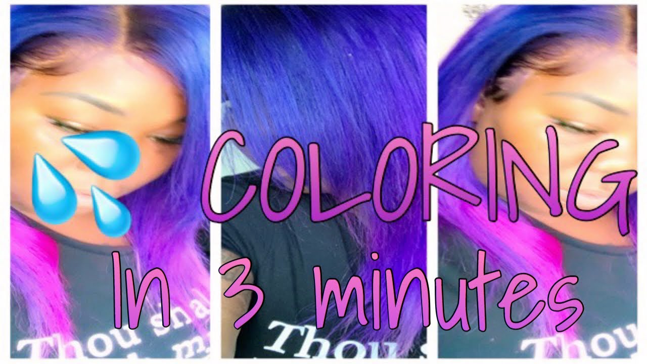 How To Water Color Bundles Wigs YouTube