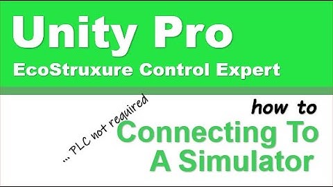 Unity Pro - Connecting To Simulator