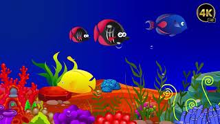 Bedtime Lullabies and Calming Undersea Animation Baby Lullaby Deep Sleep Music 4K #285