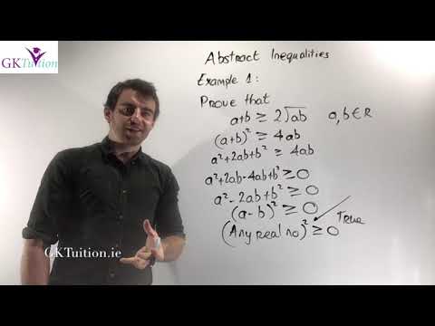 Video tutorial thumbnail — Algebra 22 – Abstract Inequalities (LCHL Maths)