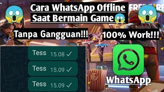 Cara WhatsApp Offline Saat Bermain Game‼️Tanpa Gangguan Notifikasi 😱 💯 Work