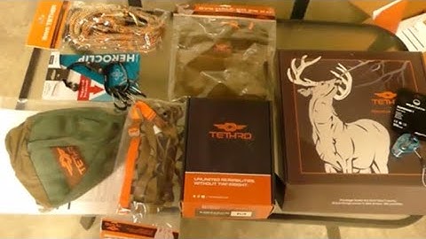 Review Tethrd Menace Tree Saddle, unboxing , first time tree saddle user