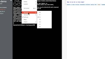 Ruby Introduction - Writing a first script, running a Ruby file, defining a method and testing IRB