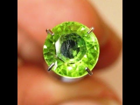 Permata Peridot Round Cut 1.66 carat Hijau Yellowish
