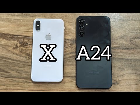 Samsung Galaxy A24 vs iPhone X