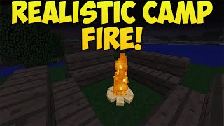 Minecraft How To Create A Realistic Campfire Campfire Tutorial Xbox & Playstation
