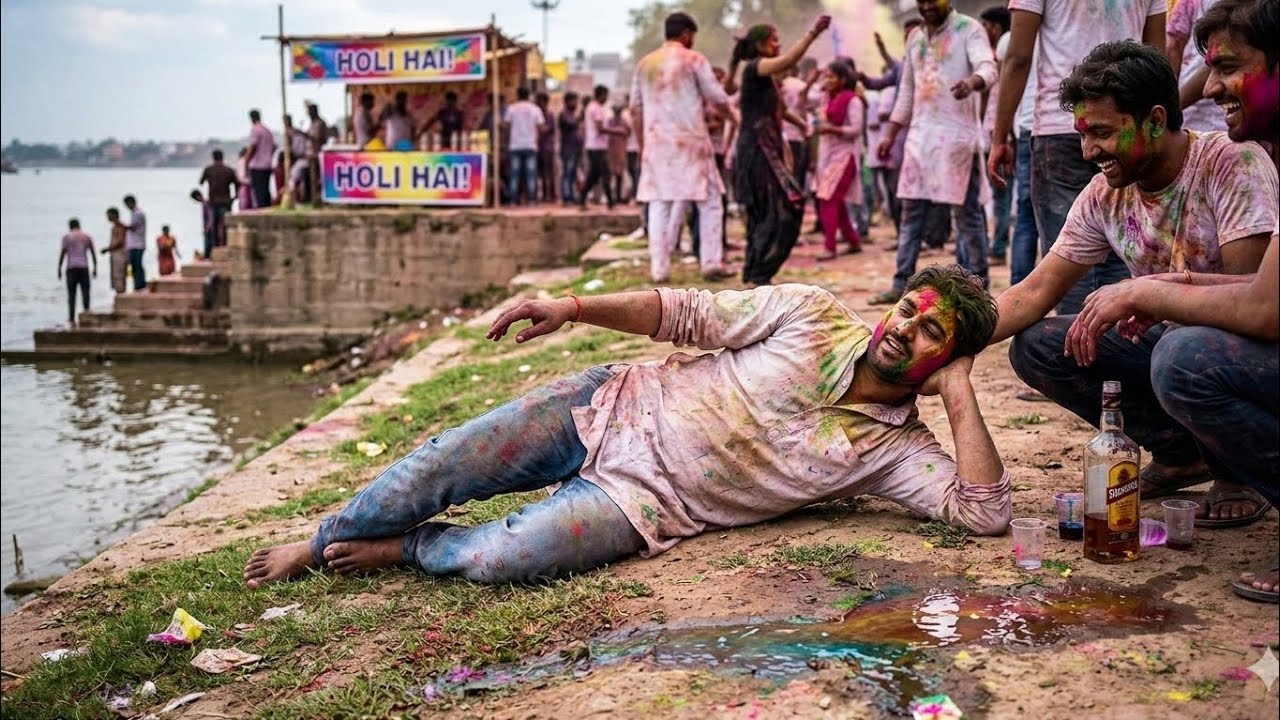 Ek Insan gira Nadi mein daru pinkar 😁