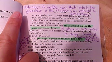 An Inspector Calls annotationgs: Act 3, p 212-216 (Part 2)