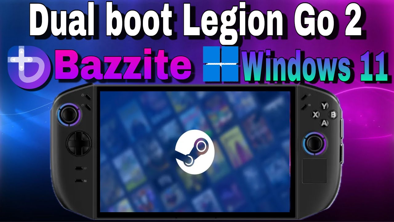 Legion Go 2: как установить и использовать двойную загрузку Bazzite с Windows 11 (SteamOS)