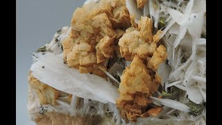 Baryte, chalcopyrite and dolomite from Dreislar, Germany – cabinet size