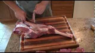 How to bone out a deer (boning a deer) / processing a deer part 2