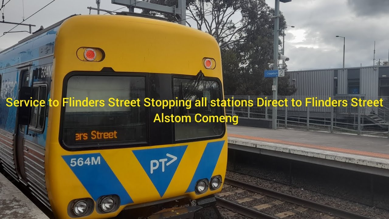 Alstom Comeng Craigieburn to Flinders Street Stopping all stations service 